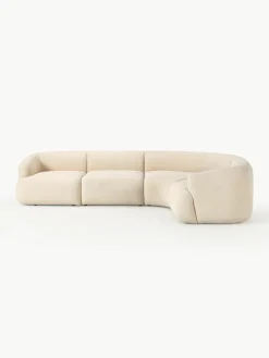 Modulaire bouclé hoekbank Sofia (4 zits)^Westwing Collection Clearance