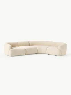 Modulaire bouclé hoekbank Sofia (4 zits)^Westwing Collection Clearance