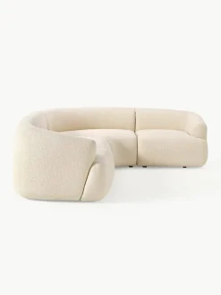 Modulaire bouclé hoekbank Sofia (4 zits)^Westwing Collection Clearance