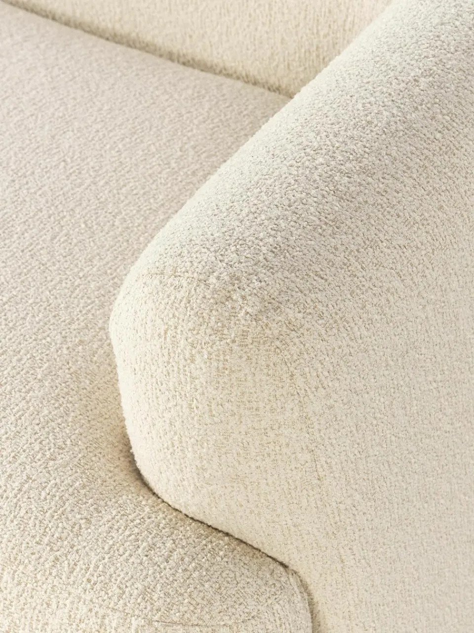 Modulaire bouclé hoekbank Sofia (4 zits)^Westwing Collection Clearance