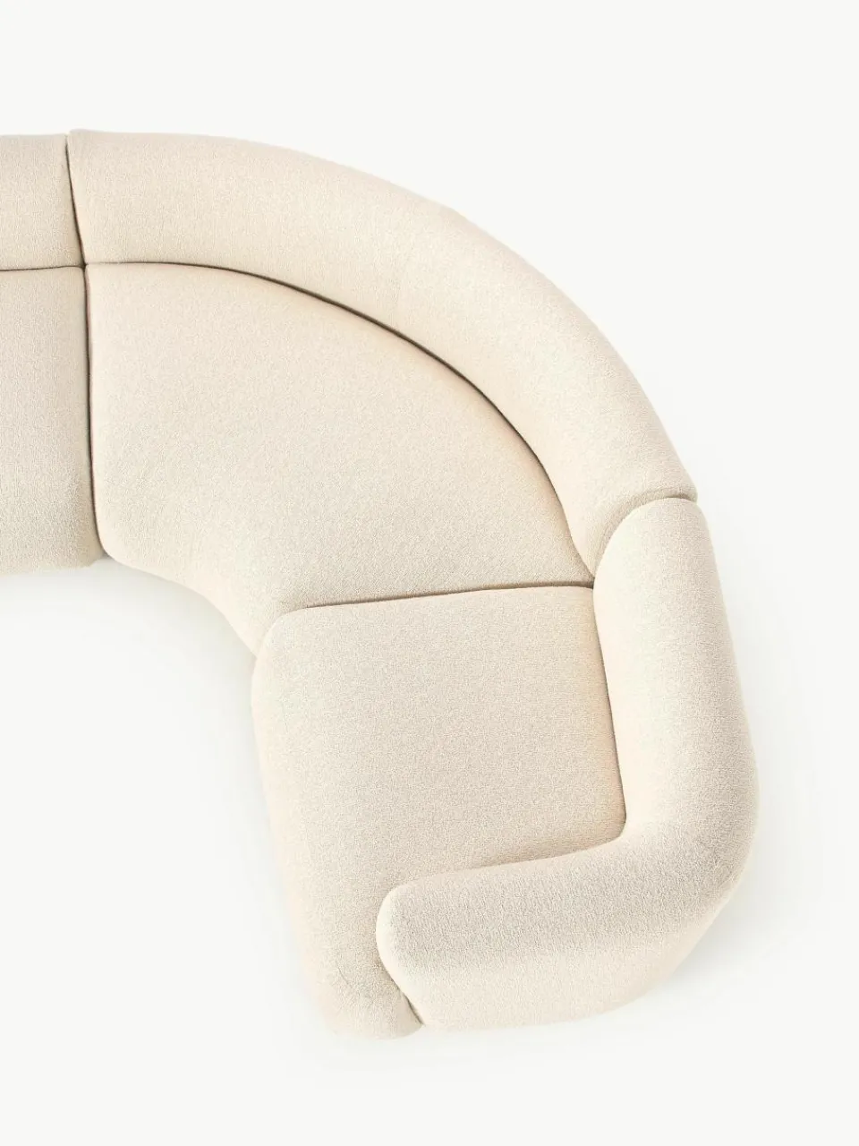 Modulaire bouclé hoekbank Sofia (4 zits)^Westwing Collection Clearance