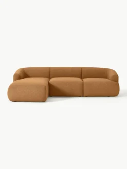 Modulaire bouclé hoekbank Sofia (3-zits)^Westwing Collection Best