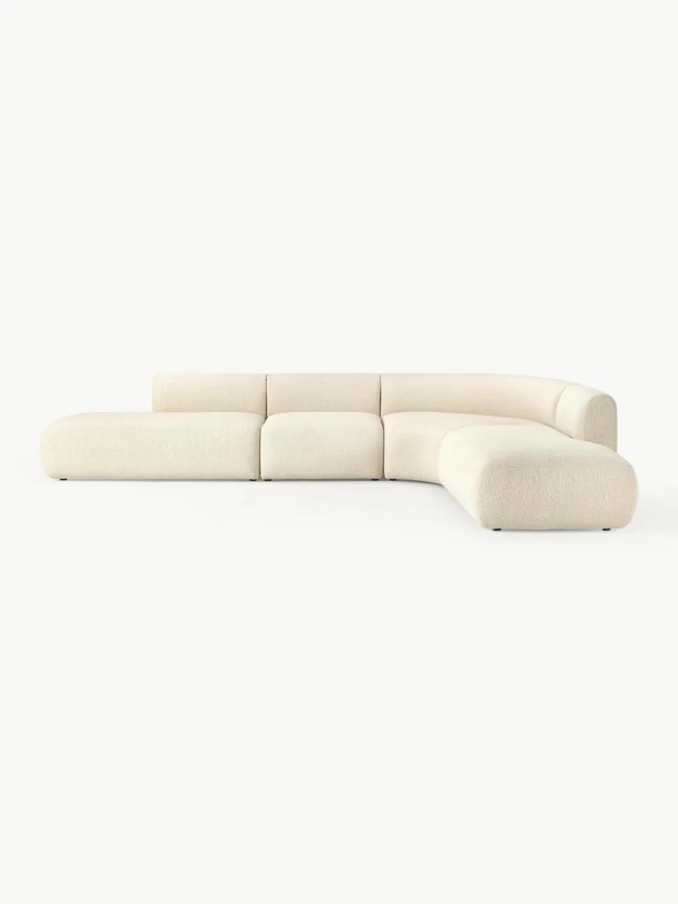 Modulaire bouclé hoekbank Sofia (4 zits)^Westwing Collection Best