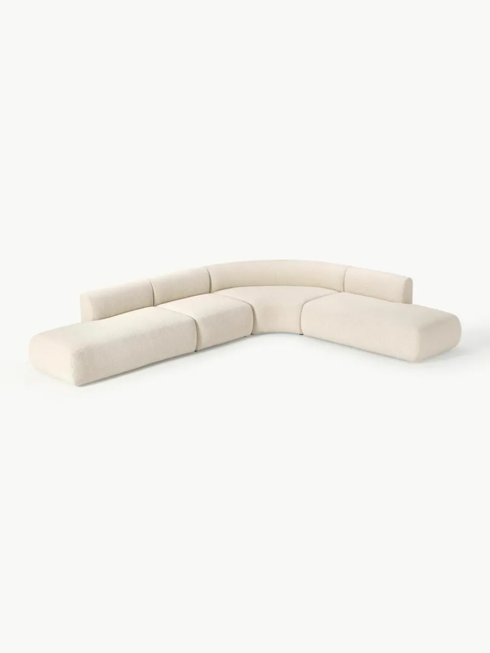 Modulaire bouclé hoekbank Sofia (4 zits)^Westwing Collection Best