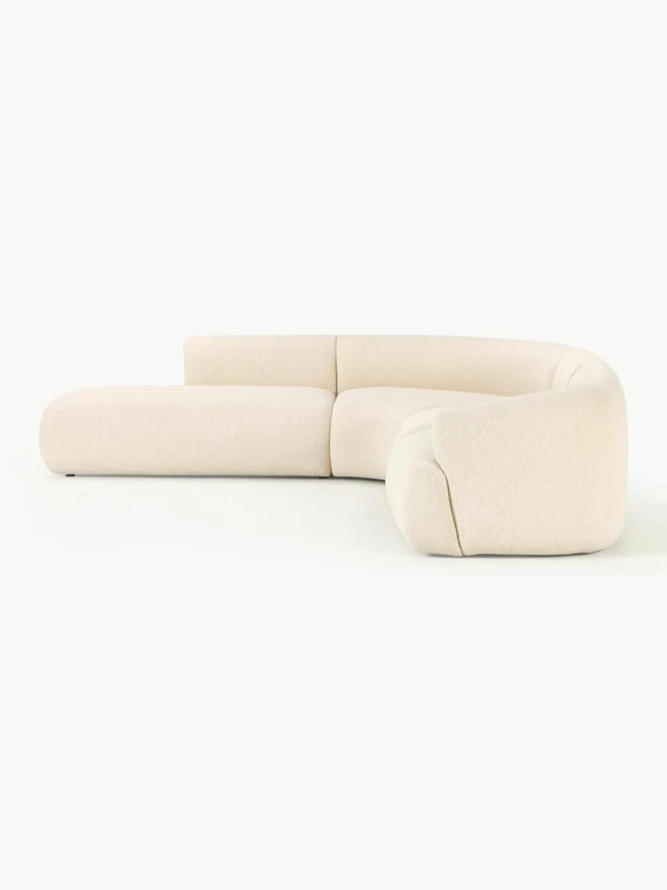Modulaire bouclé hoekbank Sofia (4 zits)^Westwing Collection Clearance