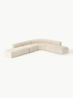 Modulaire bouclé hoekbank Sofia (4 zits)^Westwing Collection Discount