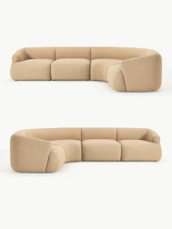 Modulaire bouclé hoekbank Sofia (4-zits)^Westwing Collection Sale