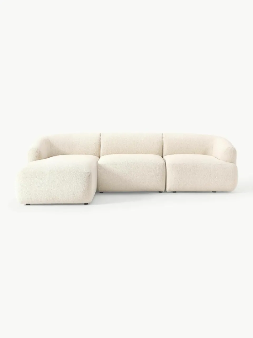 Modulaire bouclé hoekbank Sofia (3-zits)^Westwing Collection Online