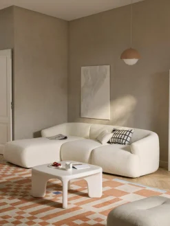 Modulaire bouclé hoekbank Sofia (3-zits)^Westwing Collection Online