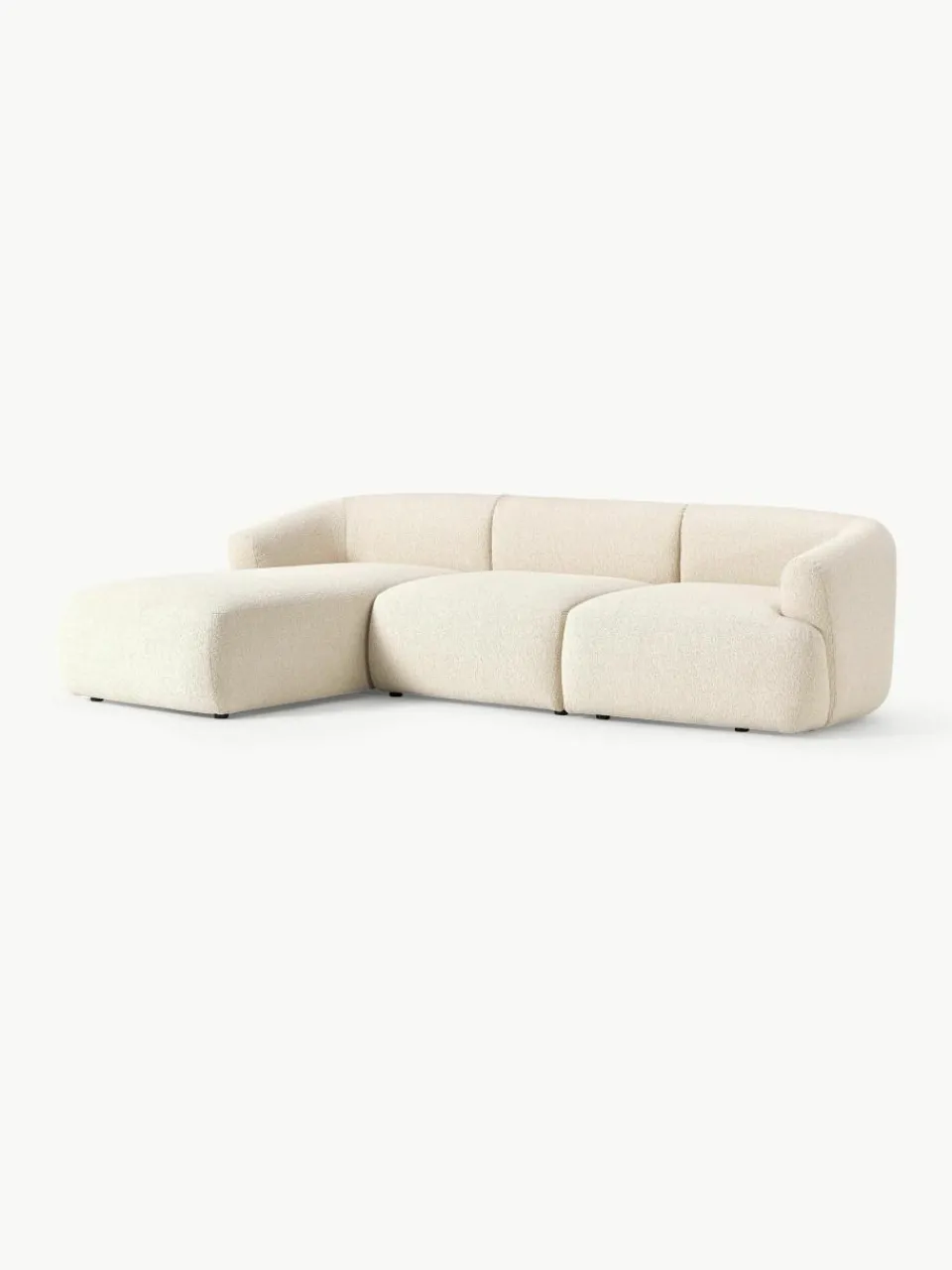 Modulaire bouclé hoekbank Sofia (3-zits)^Westwing Collection Online