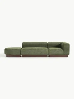 Modulaire chaise longue Natalie van teddy-bouclé^Westwing Collection Online