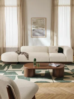 Modulaire chaise longue Natalie van teddy-bouclé^Westwing Collection Clearance
