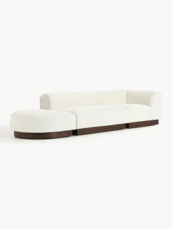 Modulaire chaise longue Natalie van teddy-bouclé^Westwing Collection Clearance