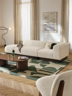 Modulaire chaise longue Natalie van teddy-bouclé^Westwing Collection Clearance