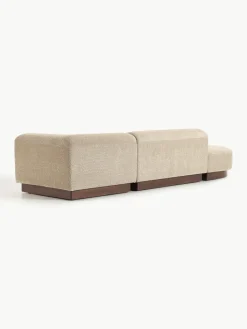 Modulaire chaise longue Natalie van teddy-bouclé^Westwing Collection Online