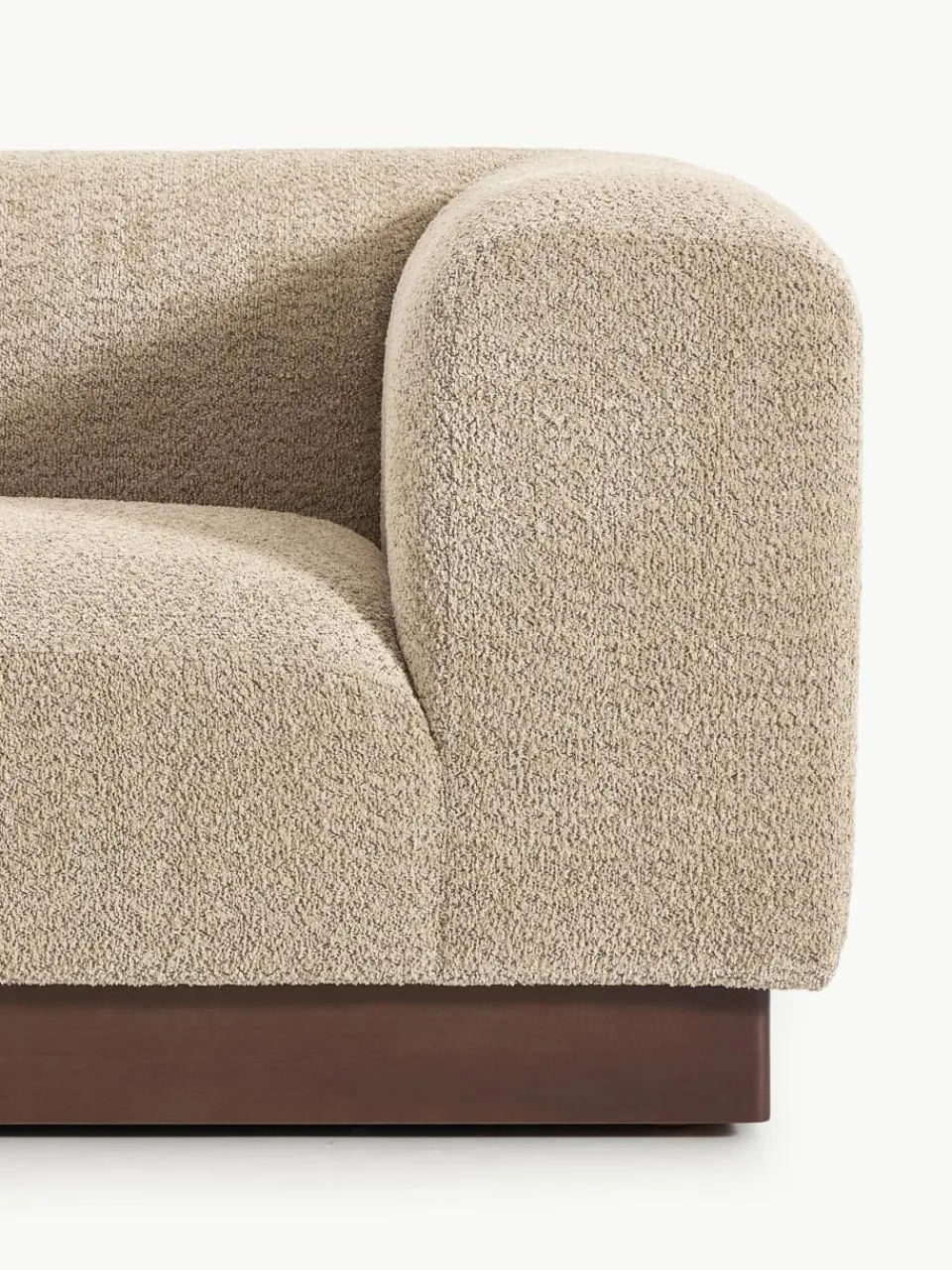 Modulaire chaise longue Natalie van teddy-bouclé^Westwing Collection Online