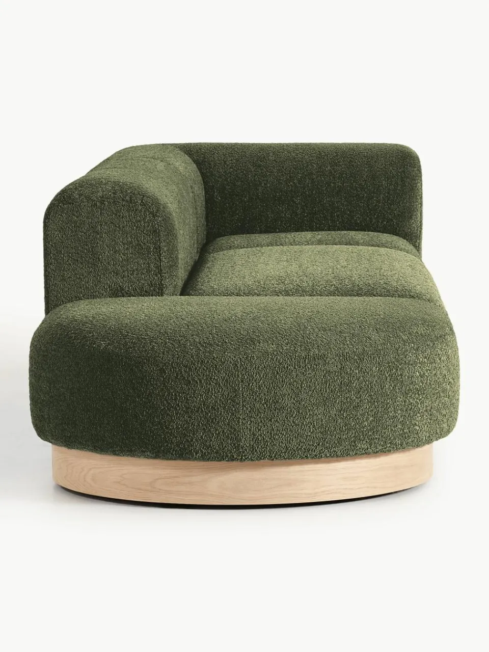 Modulaire chaise longue Natalie van teddy-bouclé^Westwing Collection Fashion