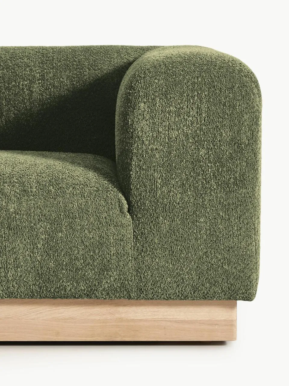 Modulaire chaise longue Natalie van teddy-bouclé^Westwing Collection Fashion