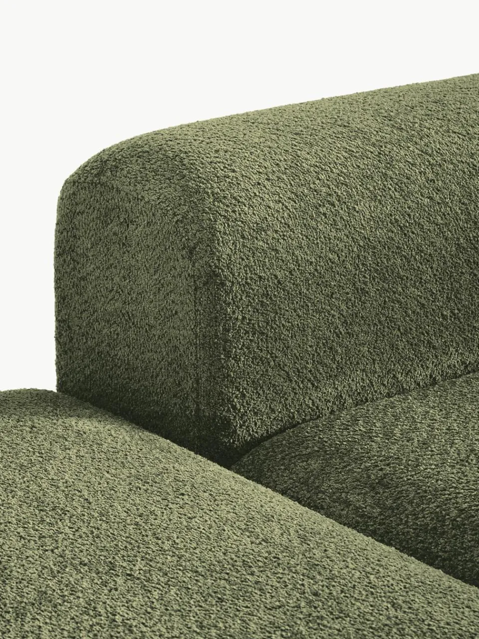 Modulaire chaise longue Natalie van teddy-bouclé^Westwing Collection Fashion