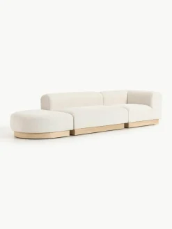 Modulaire chaise longue Natalie van teddy-bouclé^Westwing Collection Outlet