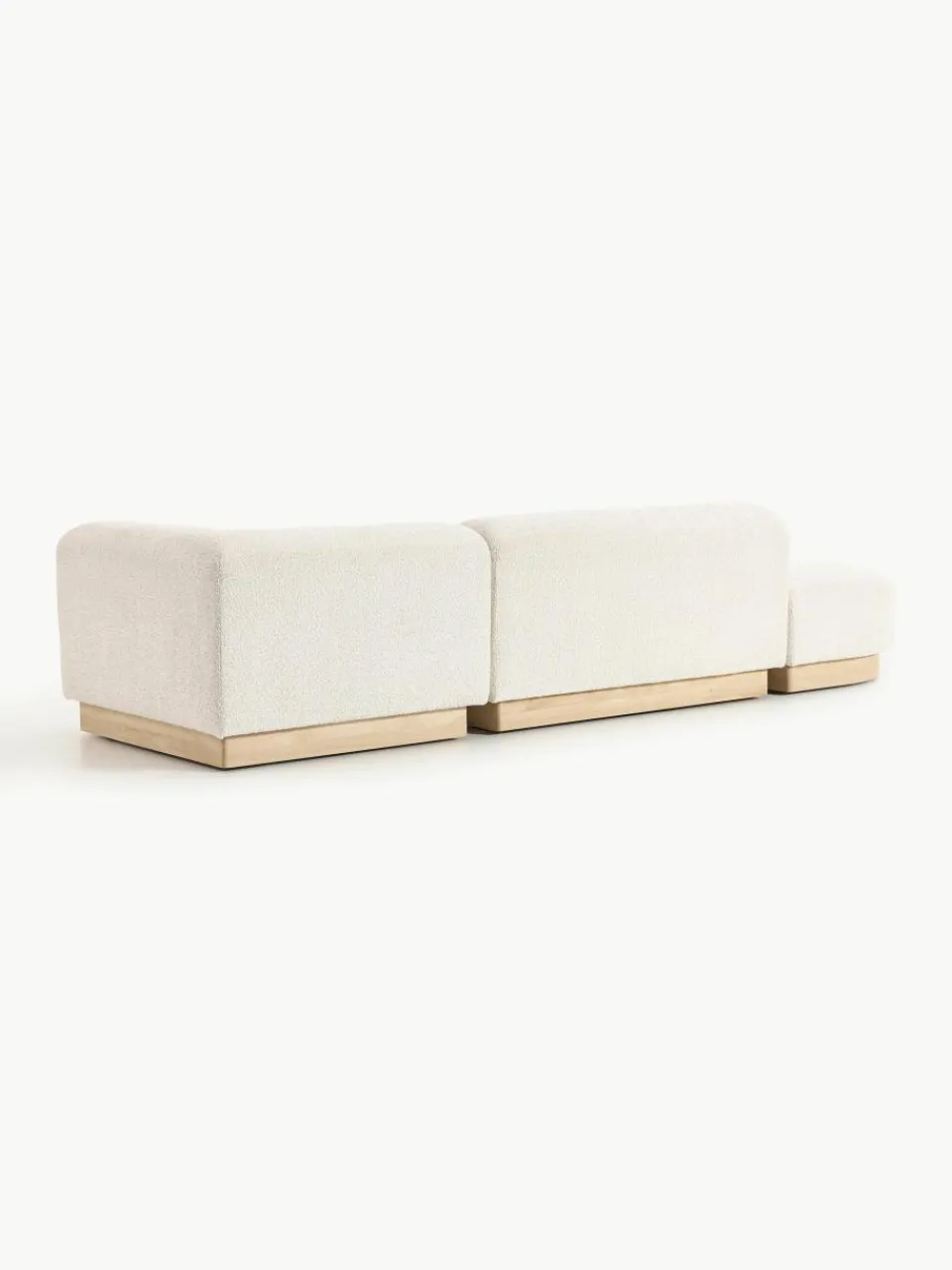 Modulaire chaise longue Natalie van teddy-bouclé^Westwing Collection Outlet