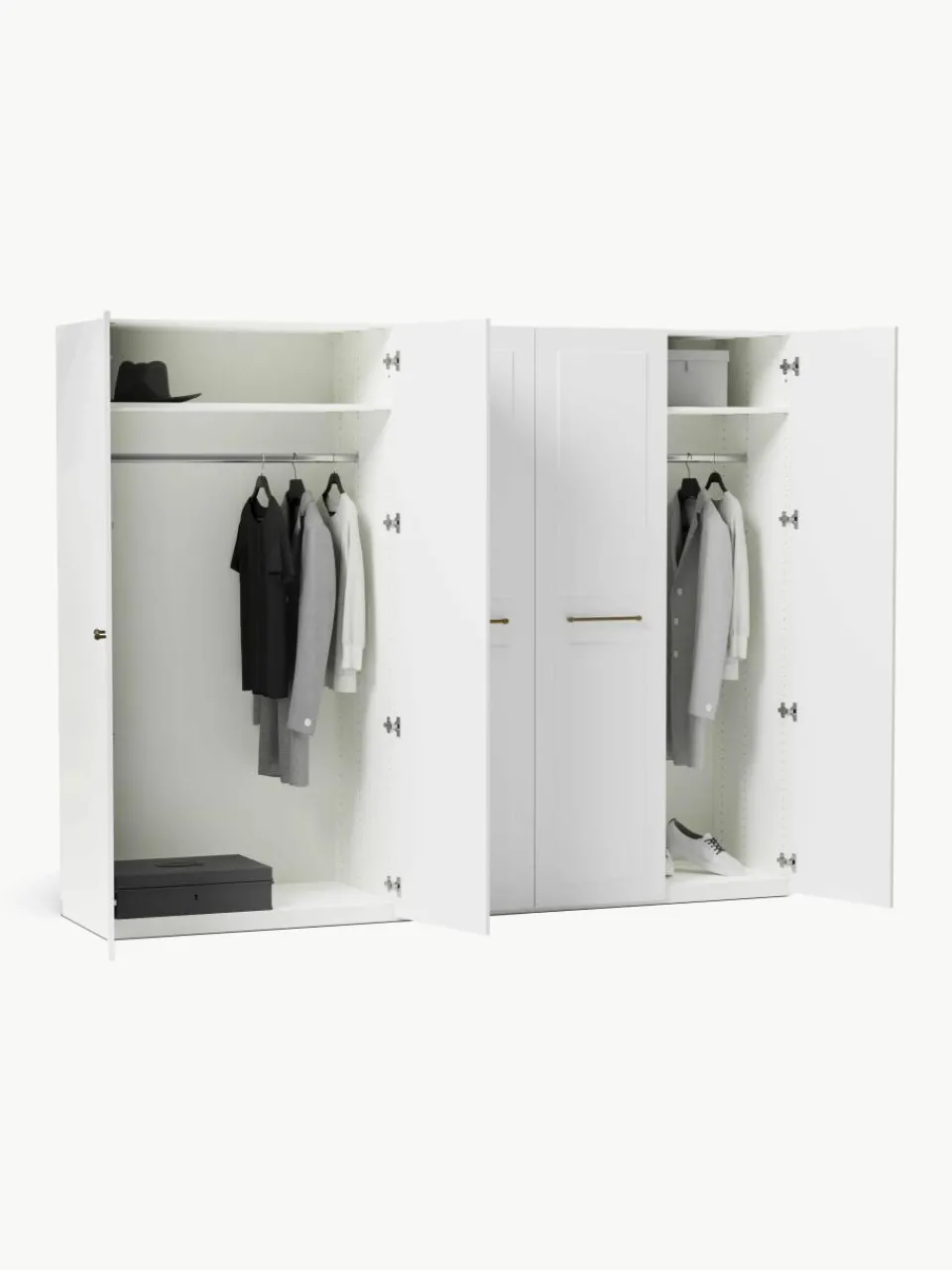 Modulaire draaideurkast Charlotte, 250 cm breed, diverse varianten^Westwing Collection Clearance