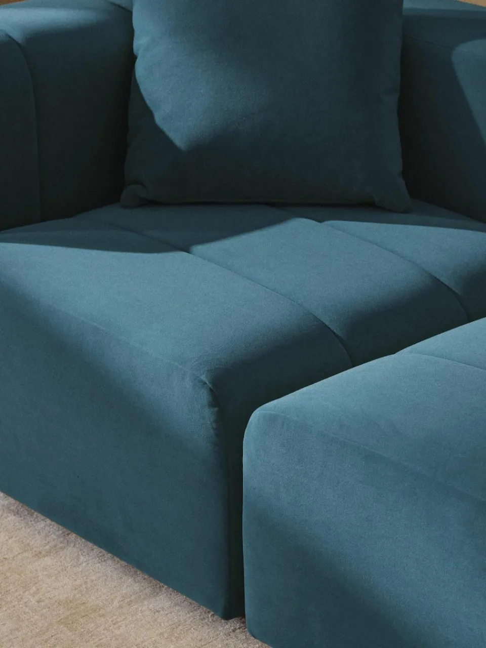 Modulaire fluwelen bank Lena (3-zits)^Westwing Collection Discount
