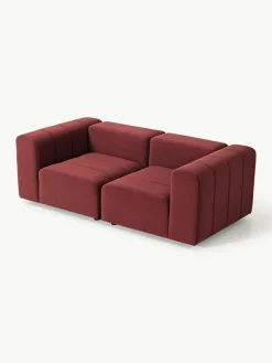 Modulaire fluwelen bank Lena (3-zits)^Westwing Collection New