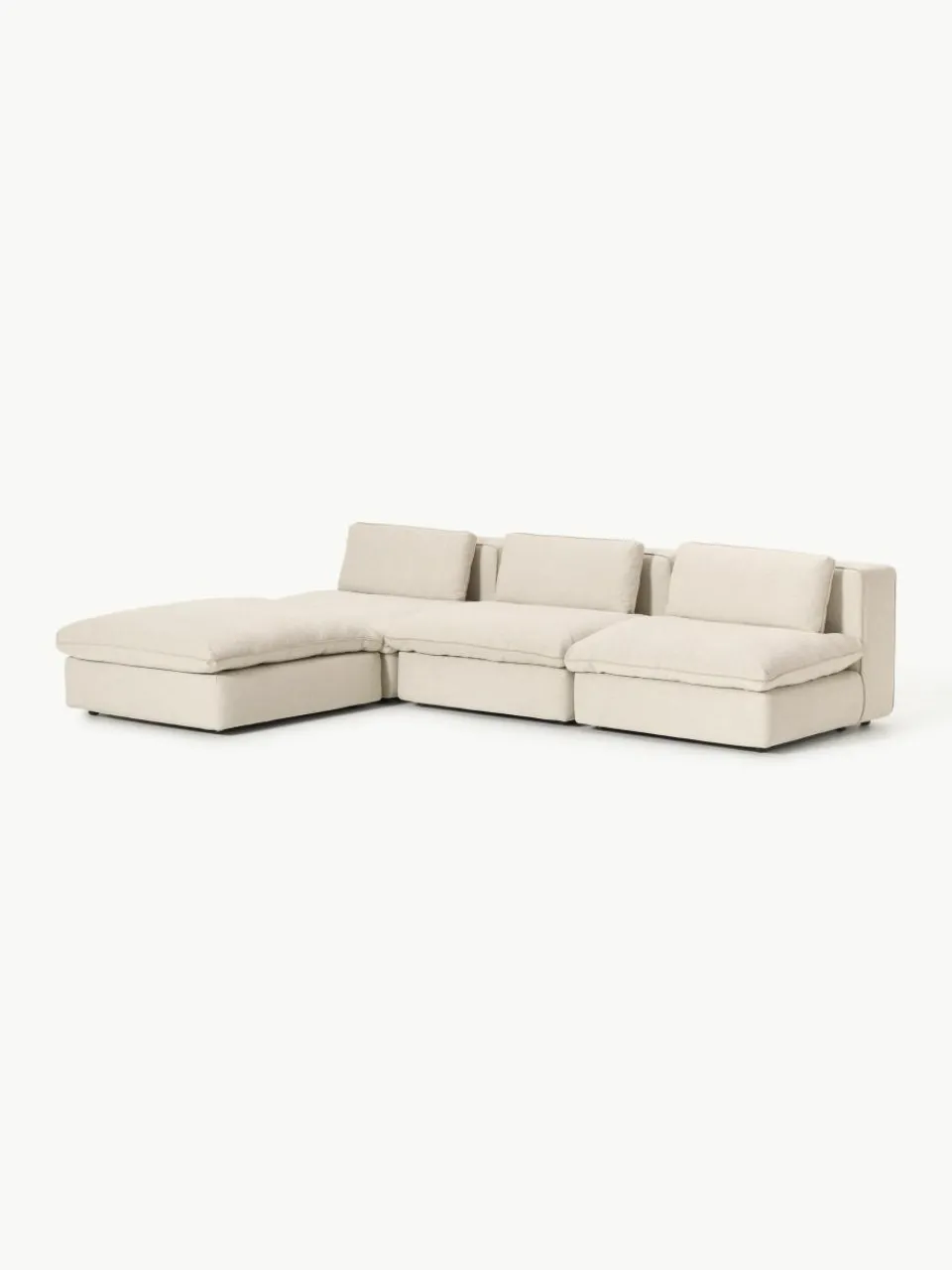 Modulaire hoekbank Felix met poef^Westwing Collection Best