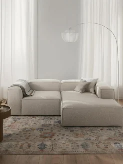 Modulaire hoekbank Lennon uit bouclé^Westwing Collection Online