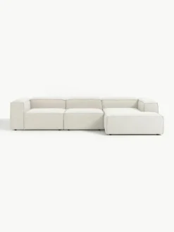 Modulaire hoekbank Lennon uit bouclé^Westwing Collection Sale
