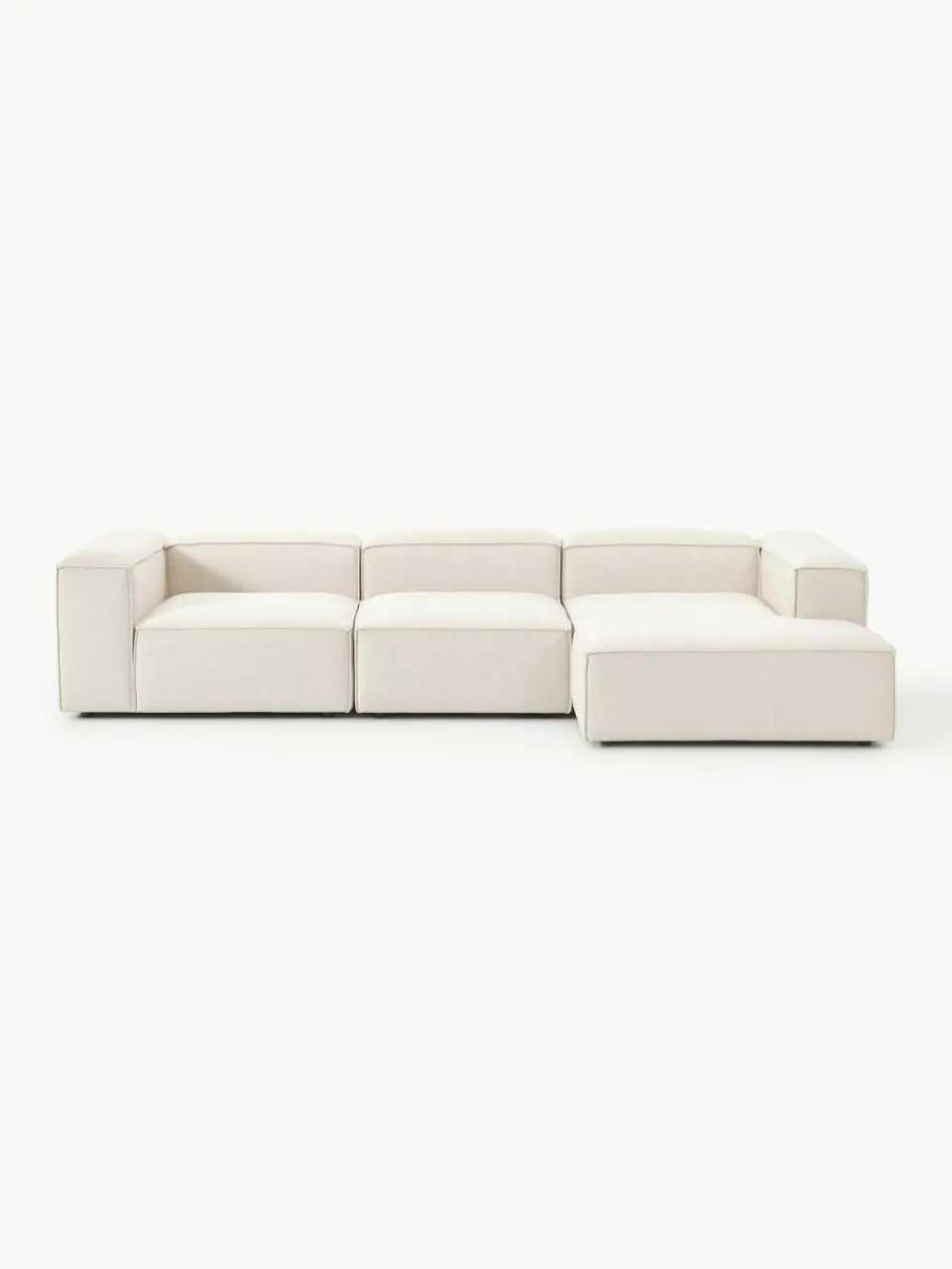 Modulaire hoekbank Lennon van linnenmix^Westwing Collection Hot