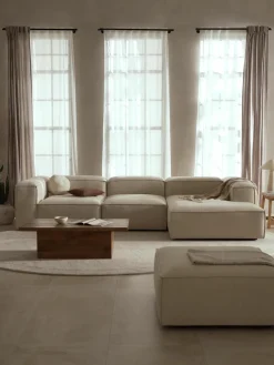 Modulaire hoekbank Lennon van linnenmix^Westwing Collection Hot