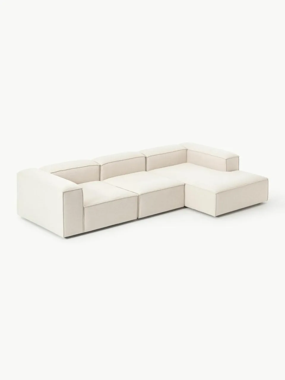 Modulaire hoekbank Lennon van linnenmix^Westwing Collection Hot