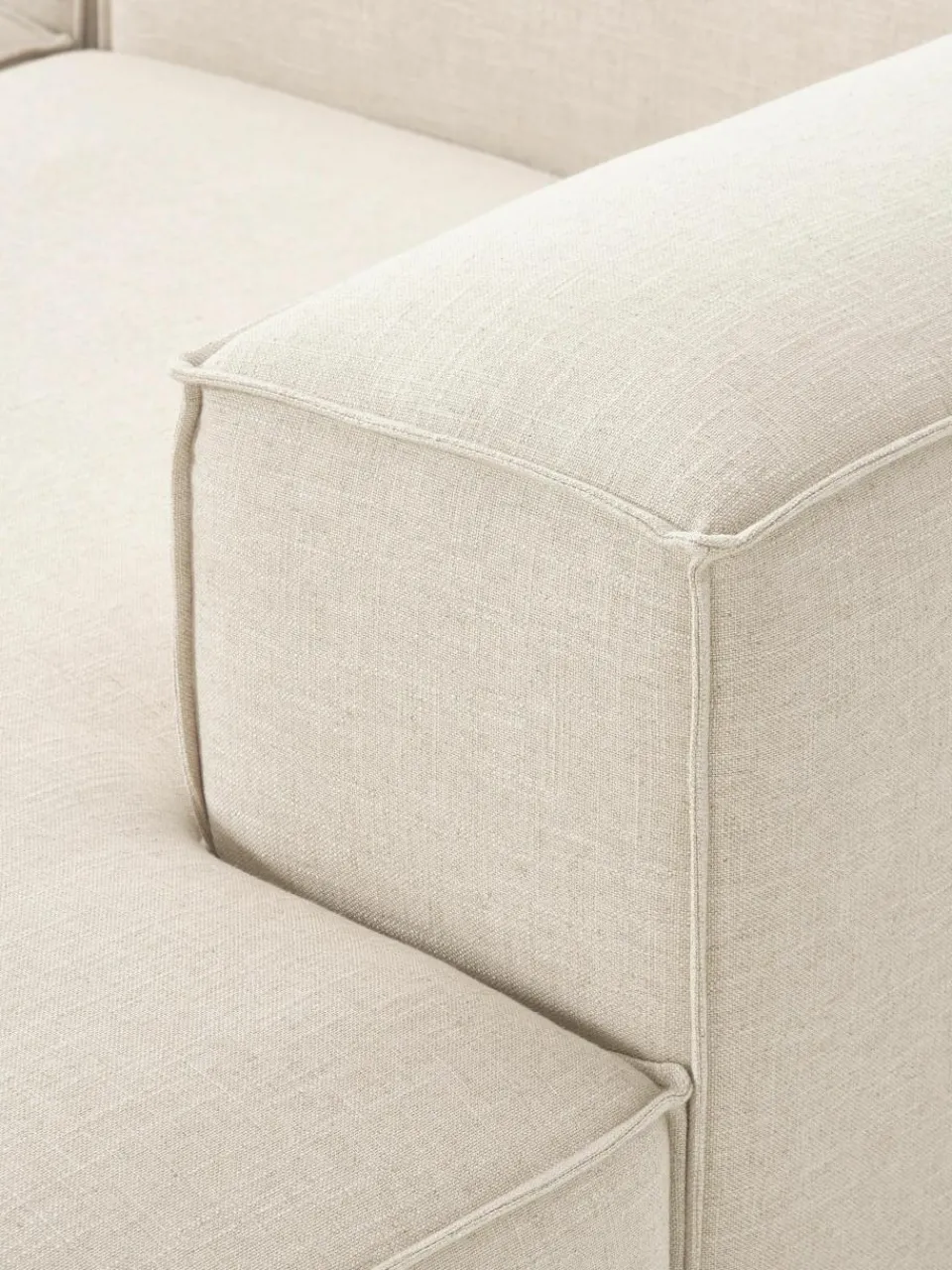 Modulaire hoekbank Lennon van linnenmix^Westwing Collection Hot