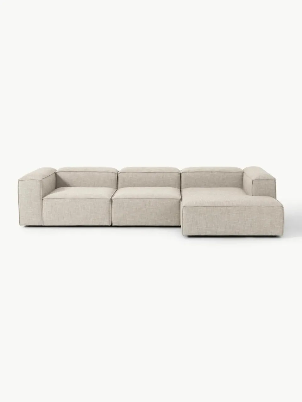 Modulaire hoekbank Lennon van linnenmix^Westwing Collection Fashion
