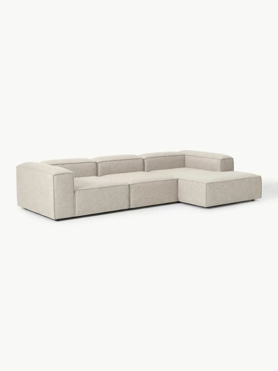 Modulaire hoekbank Lennon van linnenmix^Westwing Collection Fashion