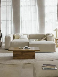 Modulaire hoekbank Lennon van linnenmix^Westwing Collection Clearance