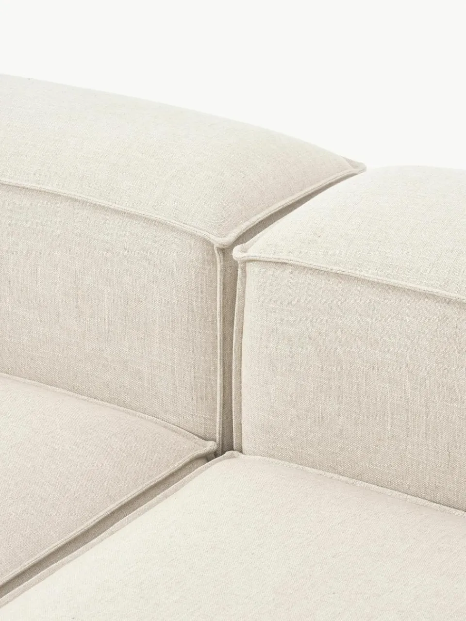 Modulaire hoekbank Lennon van linnenmix^Westwing Collection Clearance