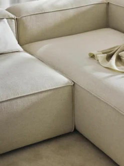 Modulaire hoekbank Lennon van linnenmix^Westwing Collection Clearance