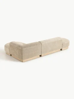 Modulaire hoekbank Natalie van teddy-bouclé^Westwing Collection Clearance