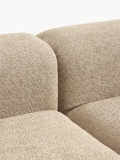 Modulaire hoekbank Natalie van teddy-bouclé^Westwing Collection Clearance