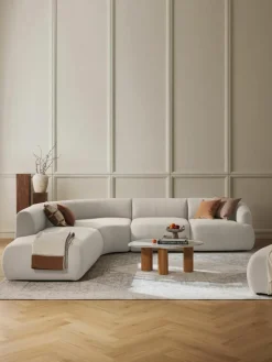 Modulaire hoekbank Sofia (4-zits)^Westwing Collection Fashion