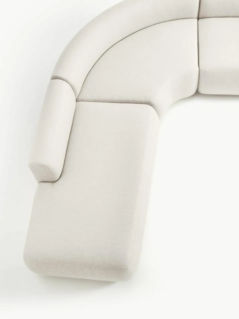 Modulaire hoekbank Sofia (4-zits)^Westwing Collection Fashion