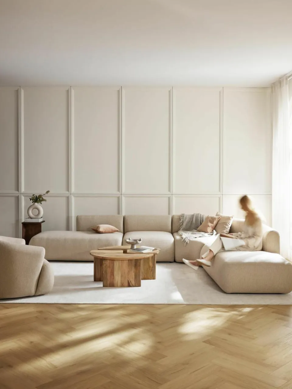 Modulaire hoekbank Sofia (4-zits)^Westwing Collection Online