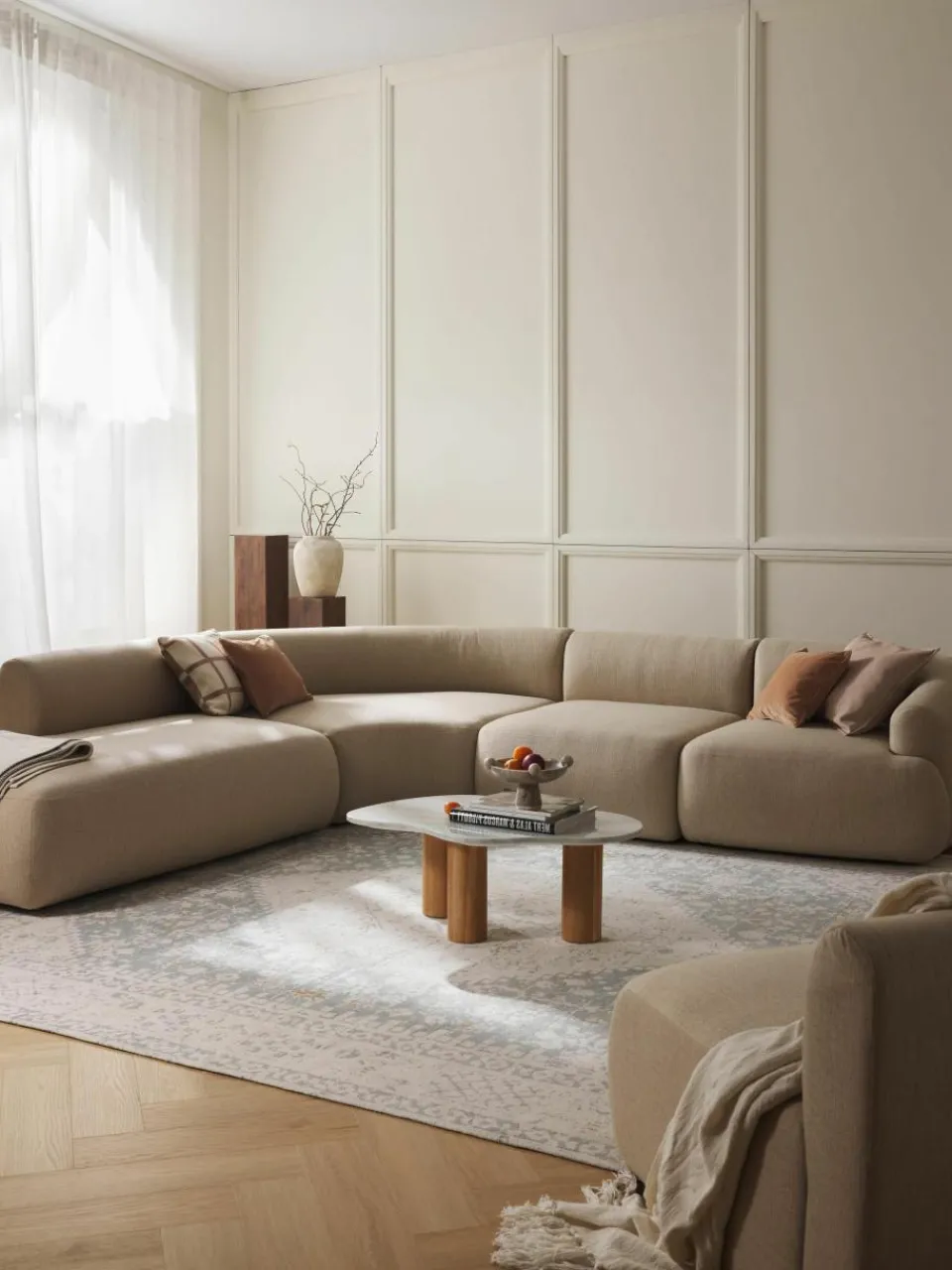 Modulaire hoekbank Sofia (4-zits)^Westwing Collection Sale