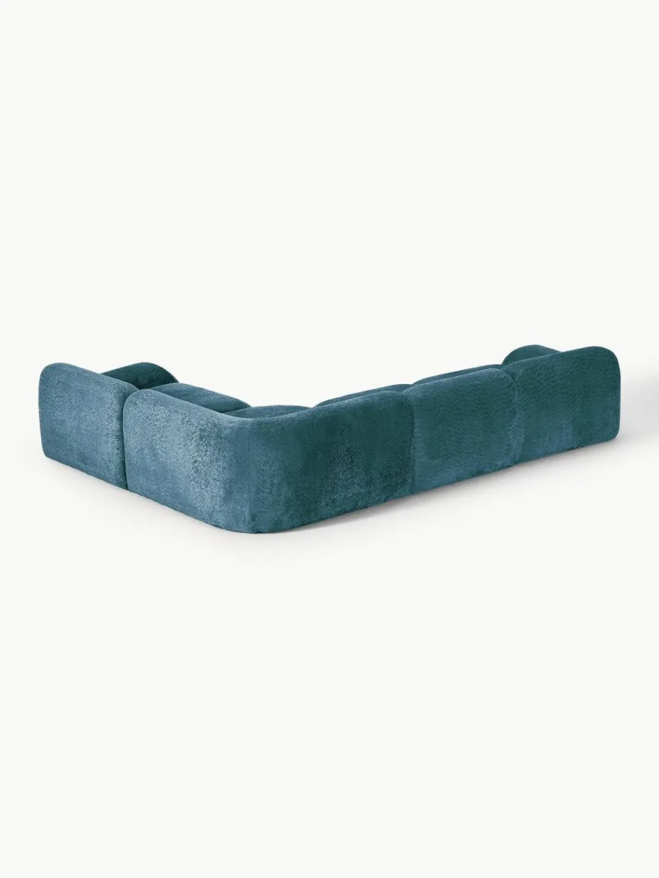 Modulaire hoekbank Wolke (4-zits) van teddy bouclé^Westwing Collection Hot