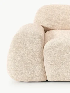 Modulaire hoekbank Wolke (4-zits) van bouclé^Westwing Collection Clearance
