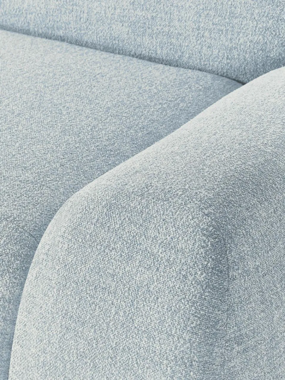 Modulaire hoekbank Wolke (4-zits) van bouclé^Westwing Collection Sale