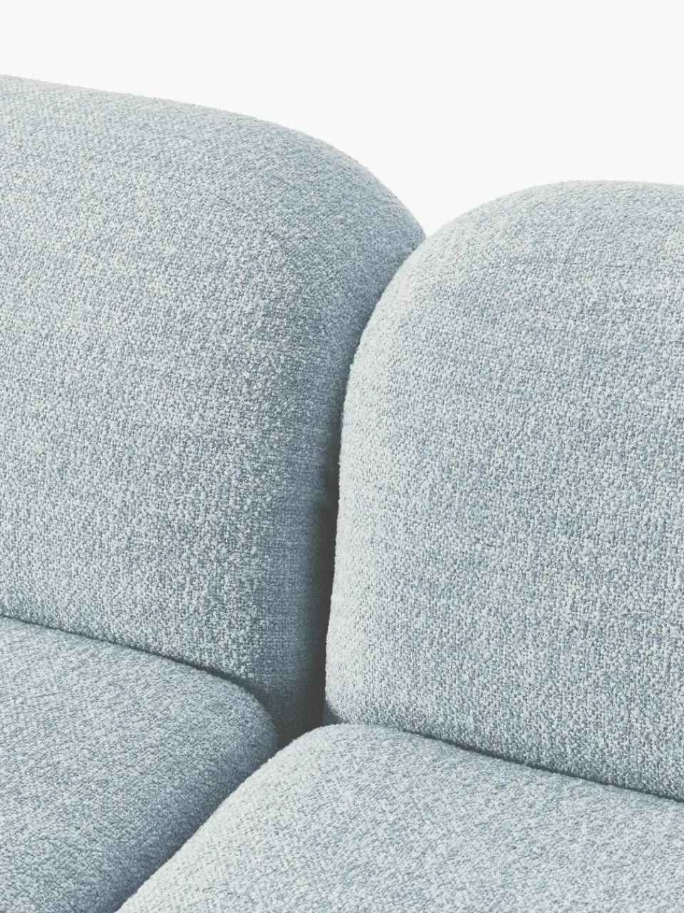 Modulaire hoekbank Wolke (4-zits) van bouclé^Westwing Collection Sale